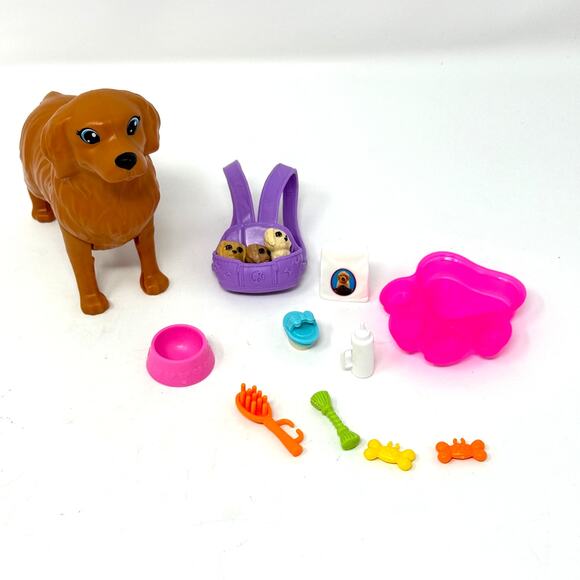 Barbie Newborn Pups Playset 14 Piece Accessories Set BARBIE DOLL NOT INCLUDED - Picture 11 of 16
